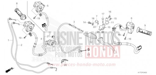 HANDLE LEVER/SWITCH/CABLE CRF300LAM de 2021